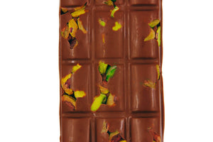 DIVANI RAW PISTACHIO BAR HANDMADE WITH BELGIAN DARK OR MILK CHOCOLATE - Divani Chocolatier in Foxburg, Pennsylvania