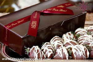 4 pc Box of Chocolate Dipped Strawberries in Belgian Dark, Milk or White Chocolate - Divani Chocolatier in Foxburg, Pennsylvania