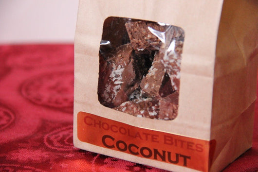Coconut Bliss Bites™ Handmade With Belgian Dark or Milk Chocolate - Divani Chocolatier in Foxburg, Pennsylvania