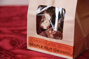 Maple Nut Granola Bliss Bites™ Handmade With Belgian Dark or Milk Chocolate - Divani Chocolatier in Foxburg, Pennsylvania